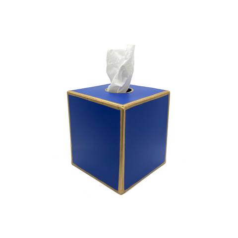 Blue Tissue Box Cover