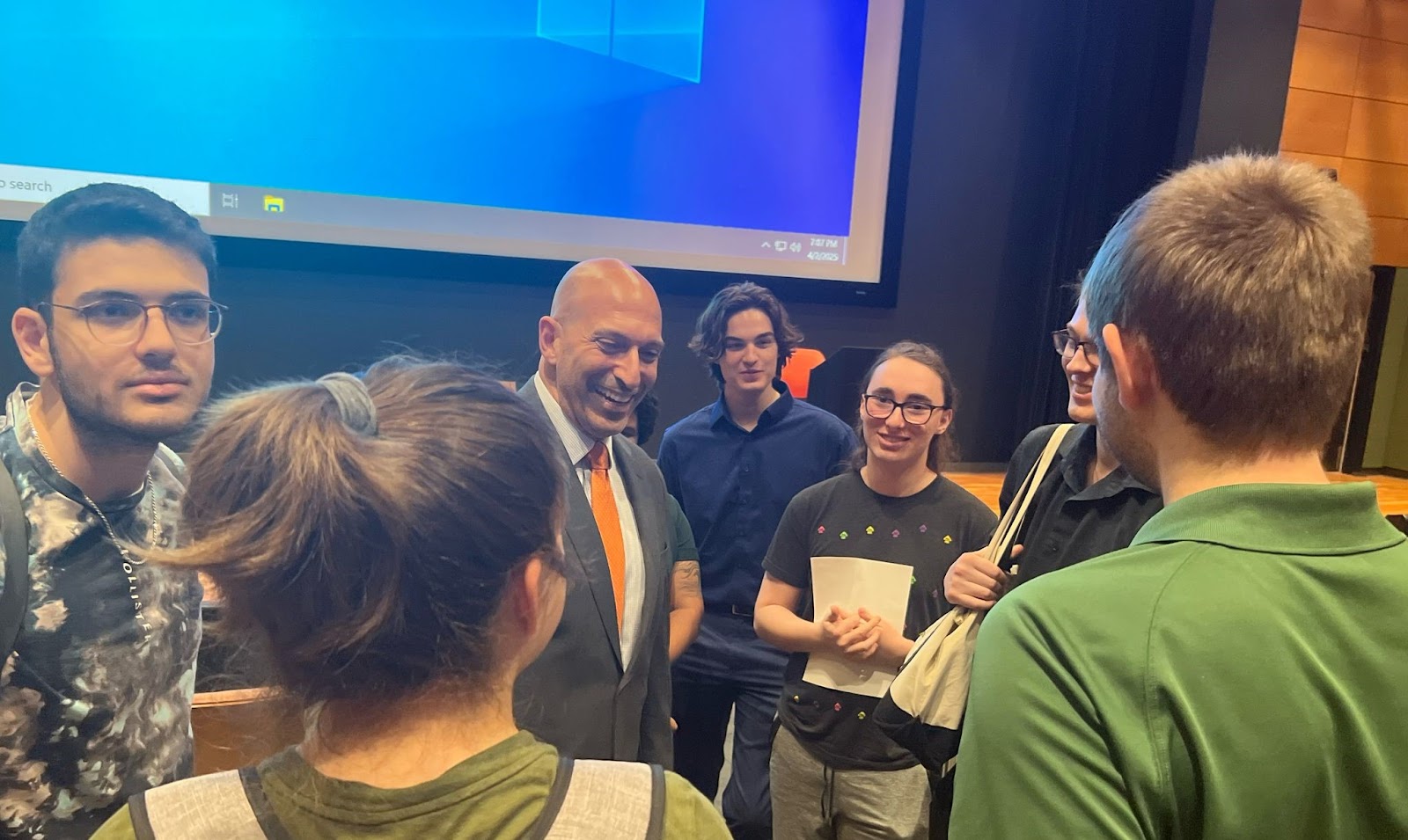 Amir Omar at UT Dallas for the Mayoral Debate