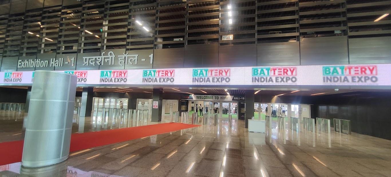 India International EV Show entrance hall