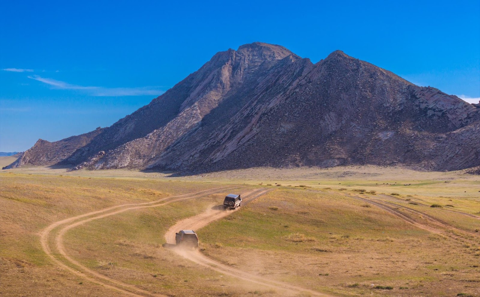 Driving skills are essential on unpaved roads outside Mongolia's largest city.