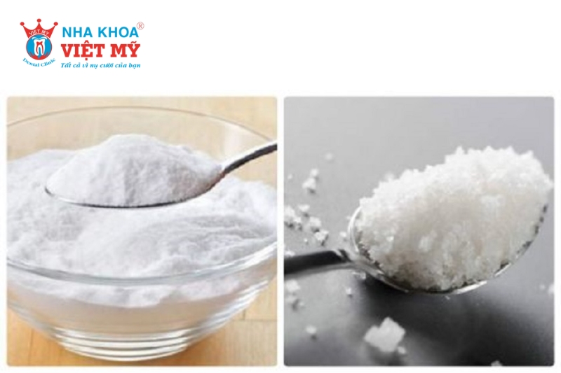 kết hợp muối và baking soda giúp làm trắng răng