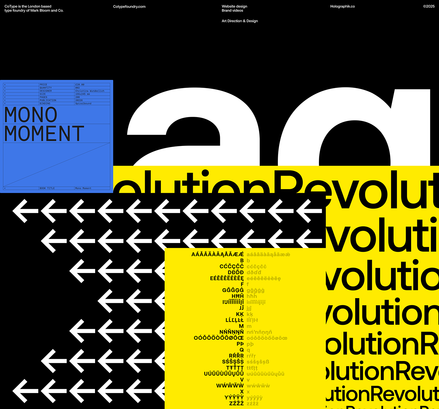 Image from the Modern Web Design for CoType Foundry’s Revamp  article on Abduzeedo