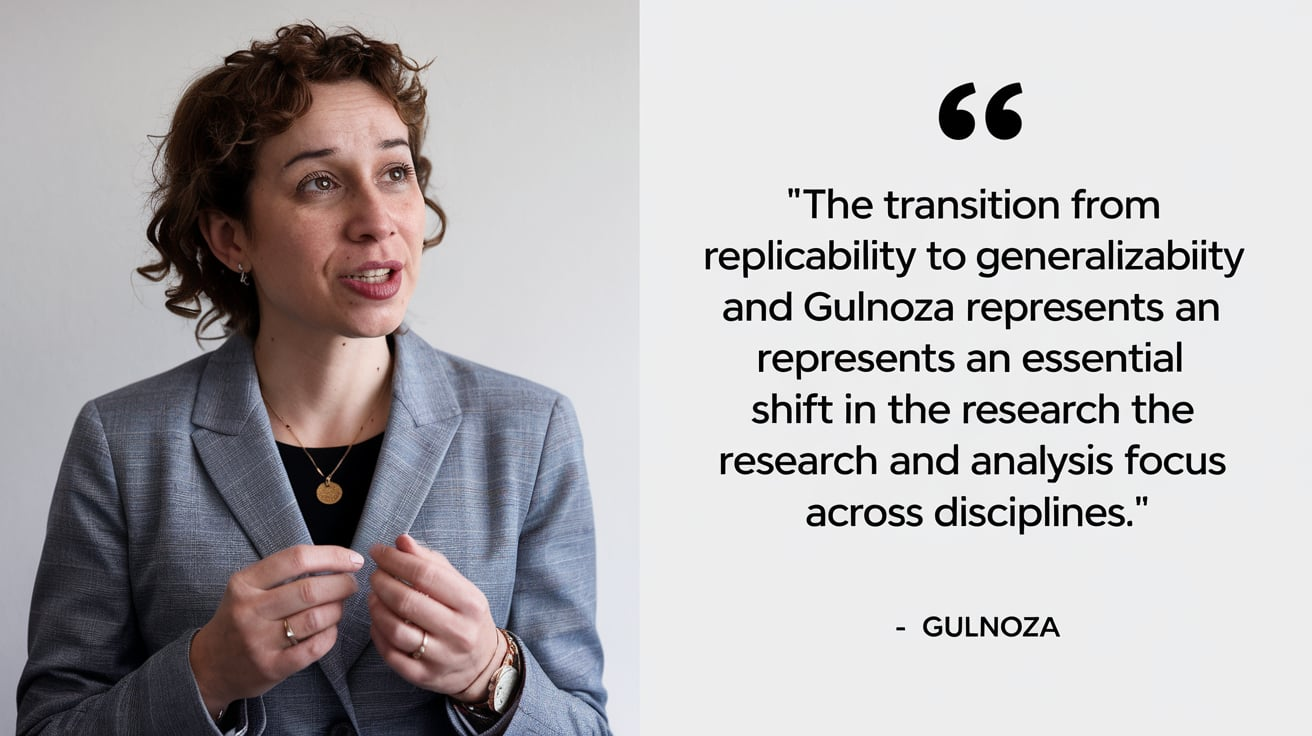 From Replicability to Generalizability and Gulnoza