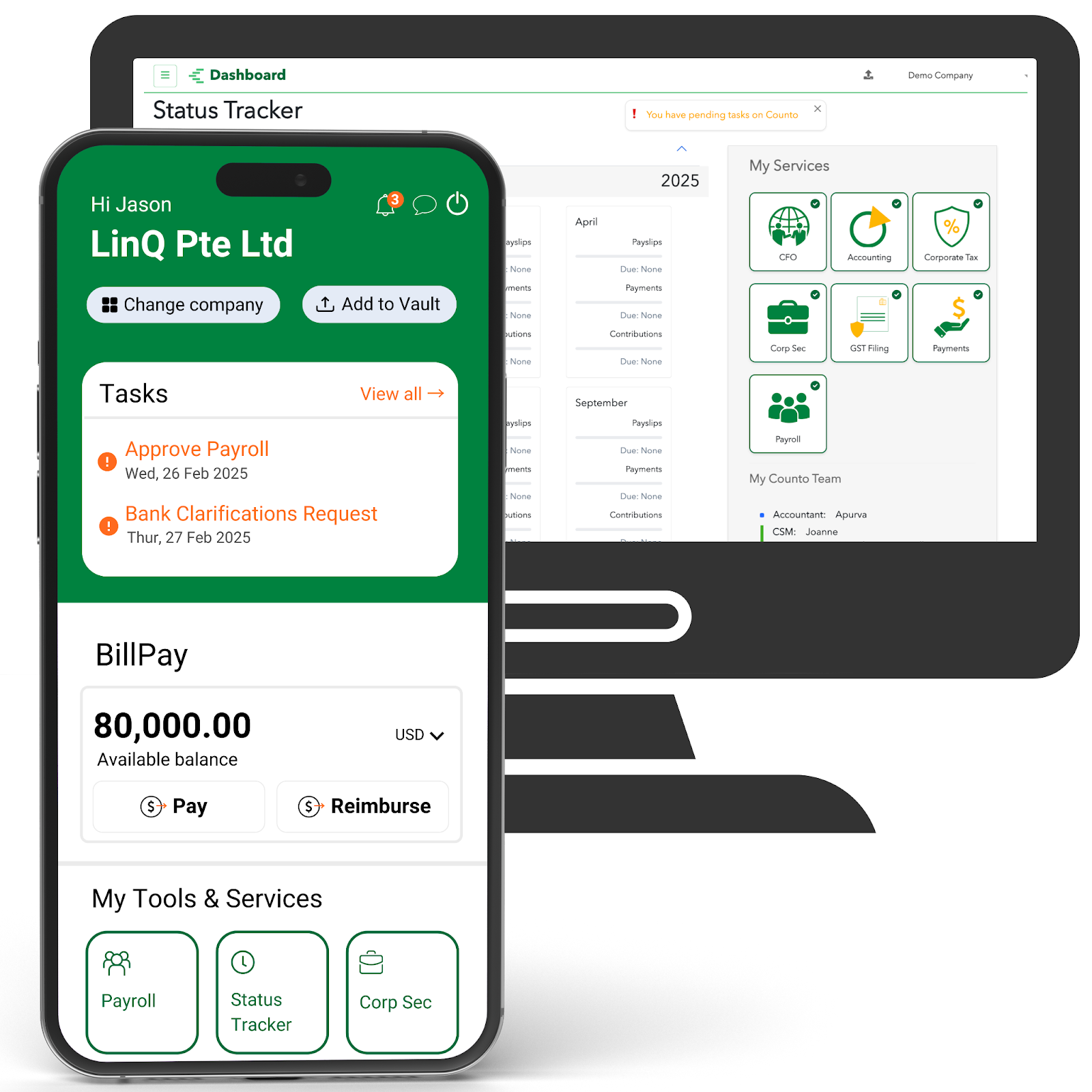 Counto: All-in-One Accounting Service Backed by a Powerful Finance Platform