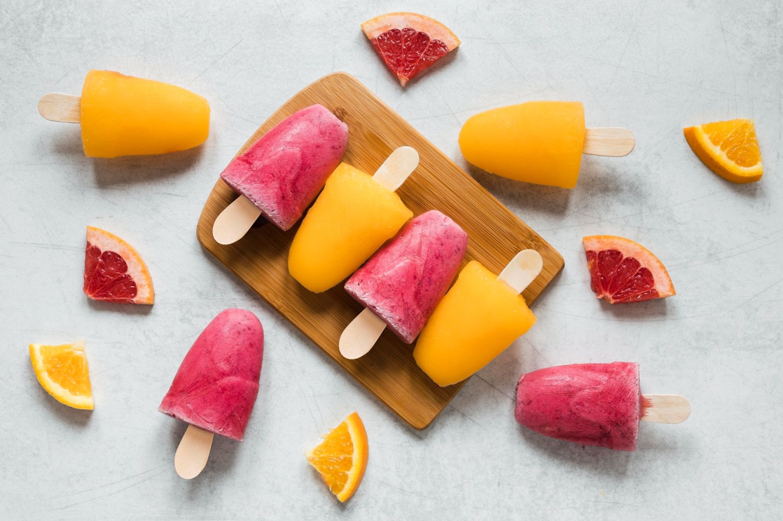 Frozen fruit pops