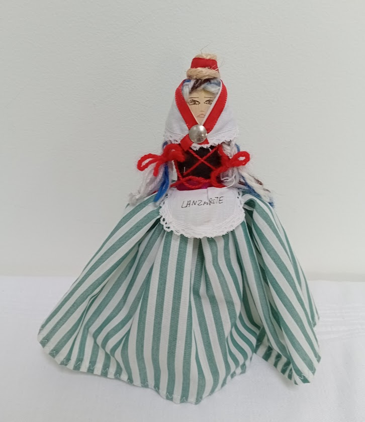 A doll from Lanzarote made from dried palm leaves