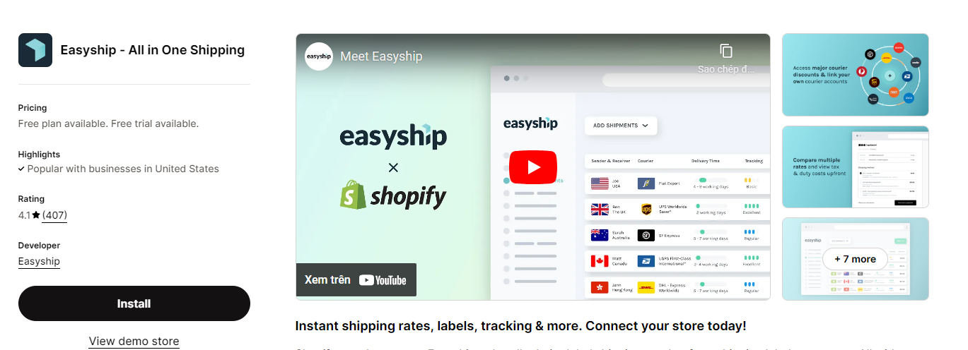 Easyship ‑ All in One Shipping