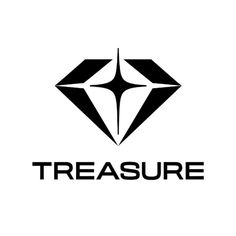 This contains an image of a black and white logo with the word ,'treasures'in front of it