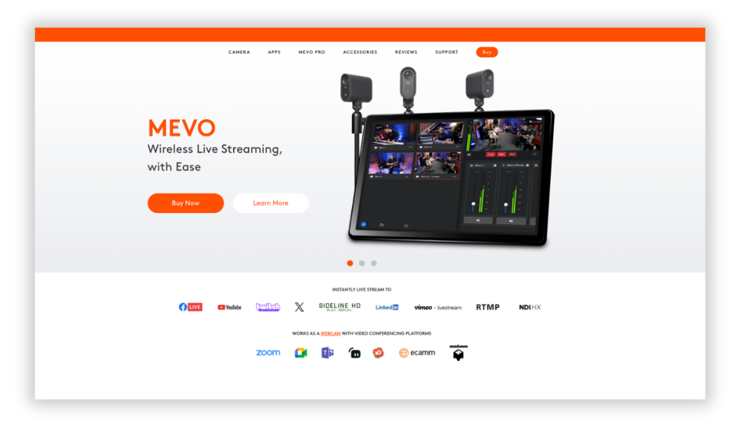 Best mobile live streaming applications: Mevo