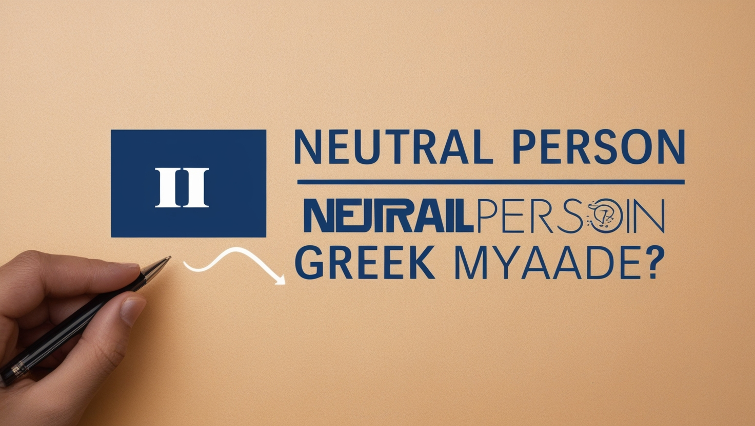 What Is a Neutral Person Greek Myaade