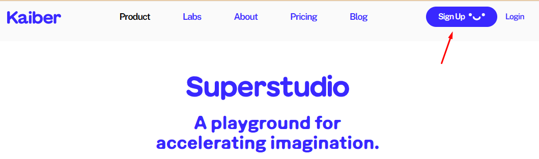 Kaiber AI signup