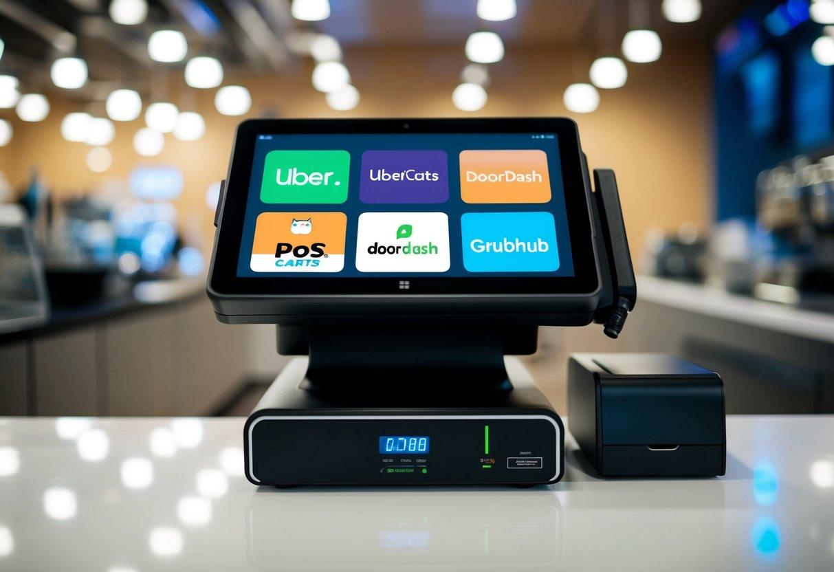 A modern point of sale system with POS.cat integration for UberEats, DoorDash, and Grubhub