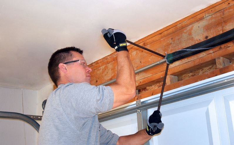 how to wind a garage spring