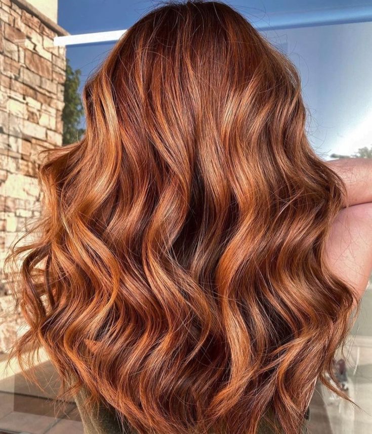 Classic Auburn Red Balayage