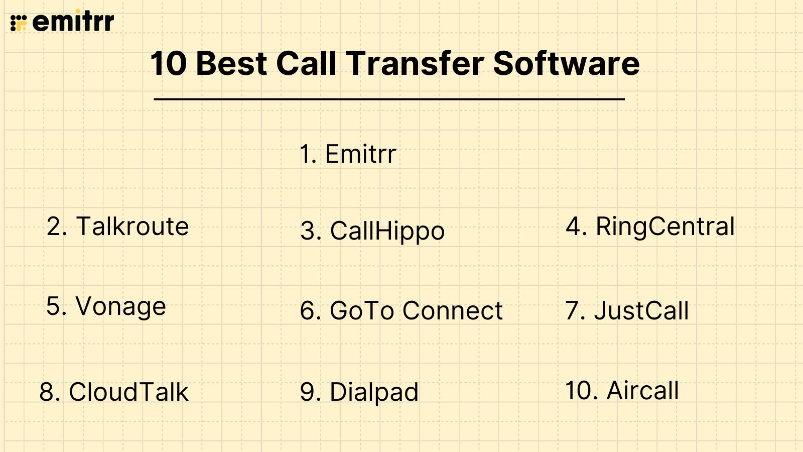 10 best call transfer software