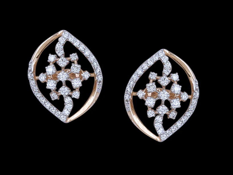 Traditional Indian Diamond Earrings