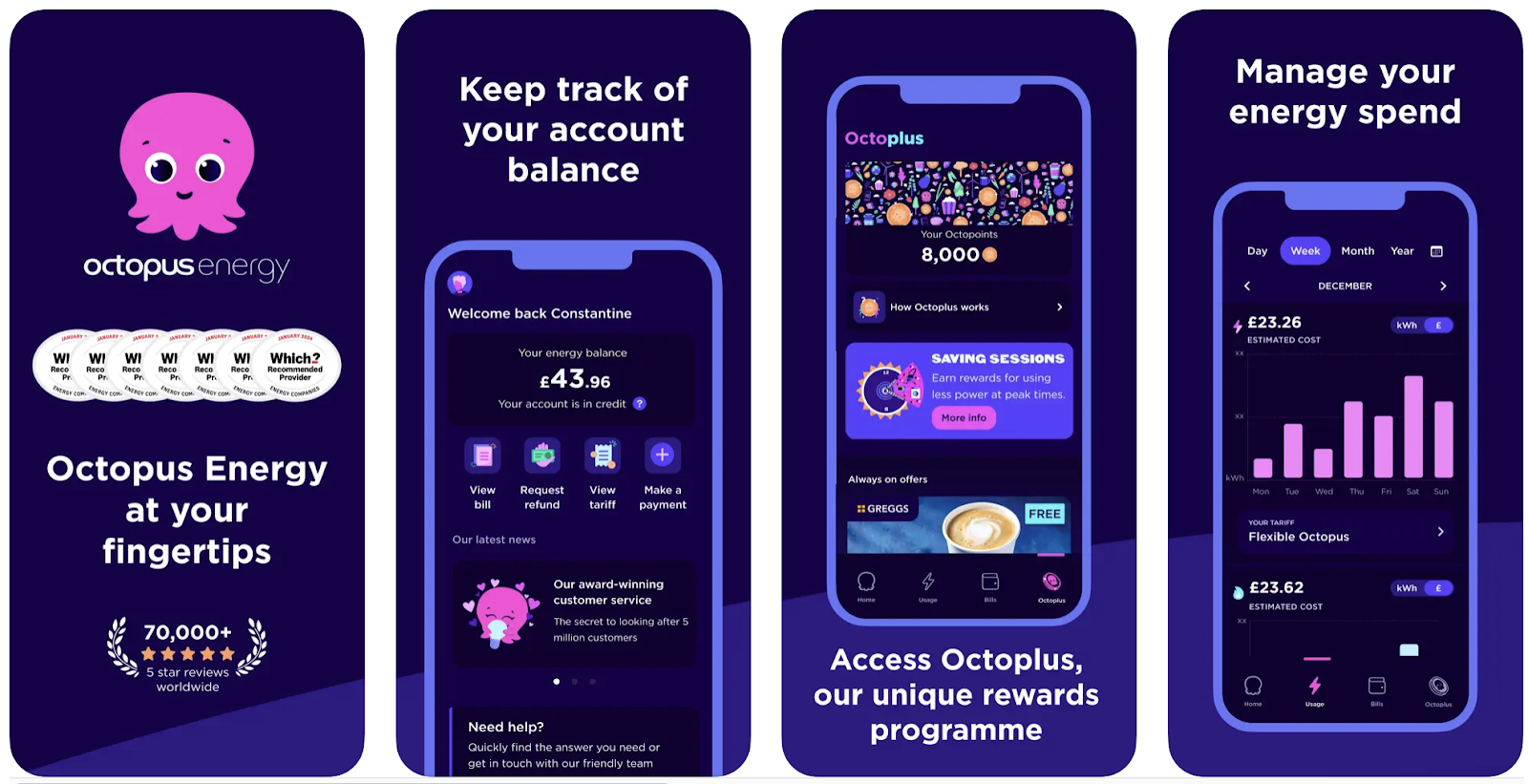 Best loyalty programs in the energy industry: Octopus Energy