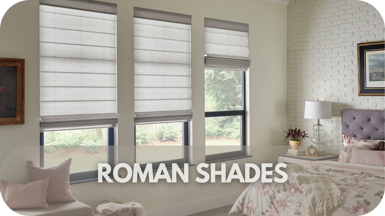 Roman shades blend elegance with functional light control