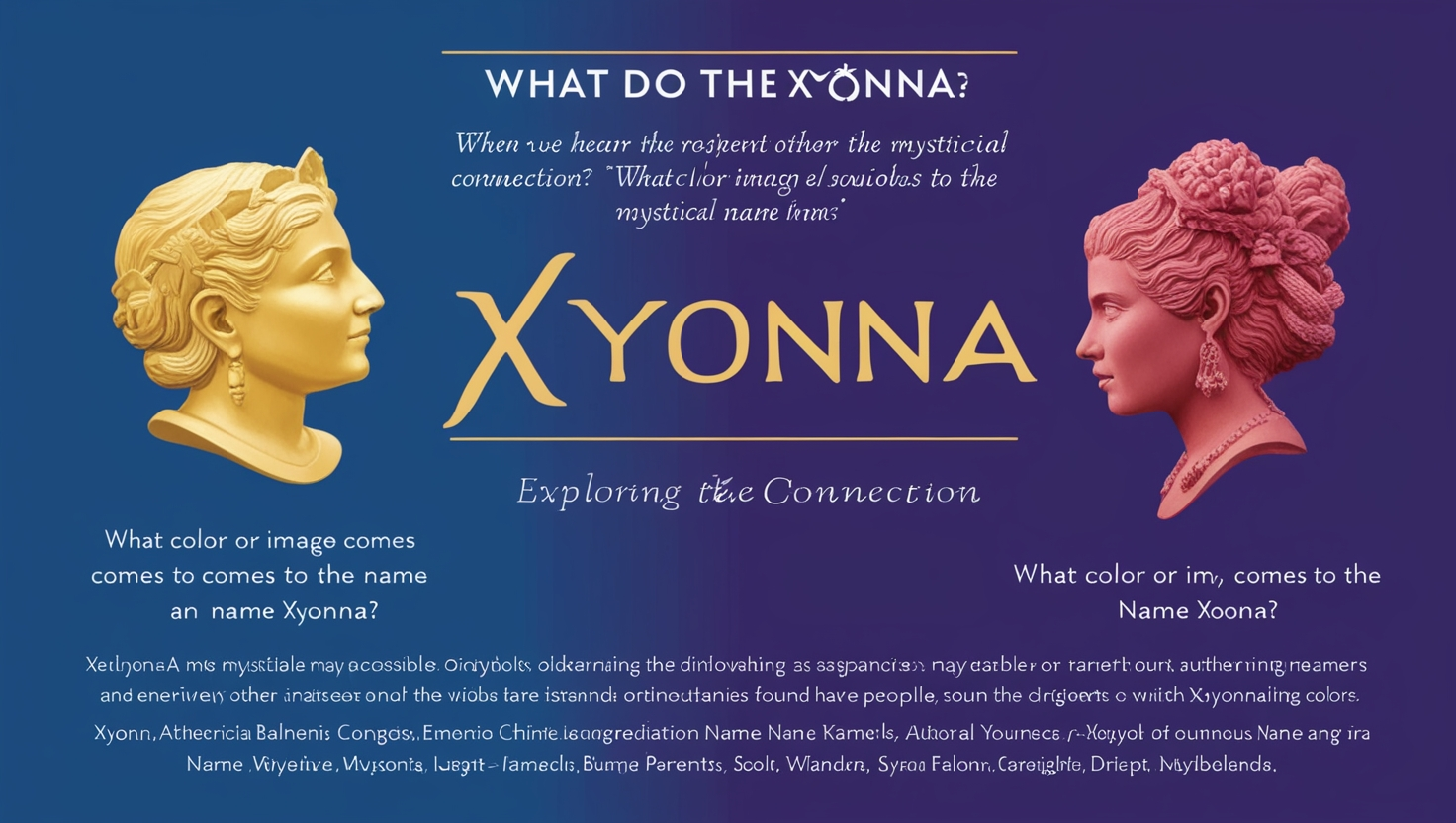 What Color or Image Comes to the Name Xyonna