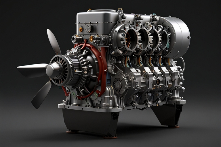 3d Model Lycoming Cessna 172 Engine Sale