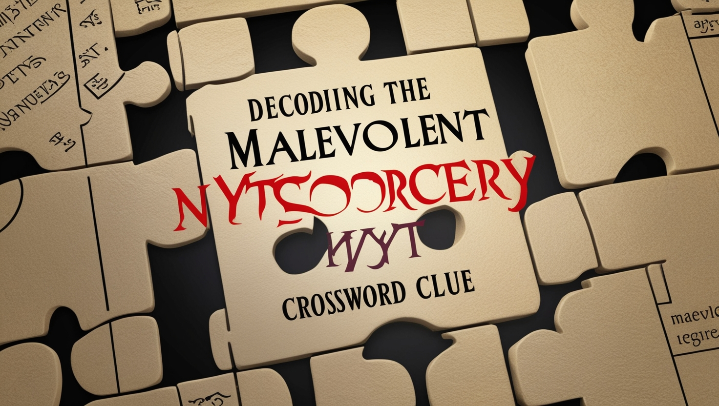 Malevolent Sorcery NYT Crossword Clue