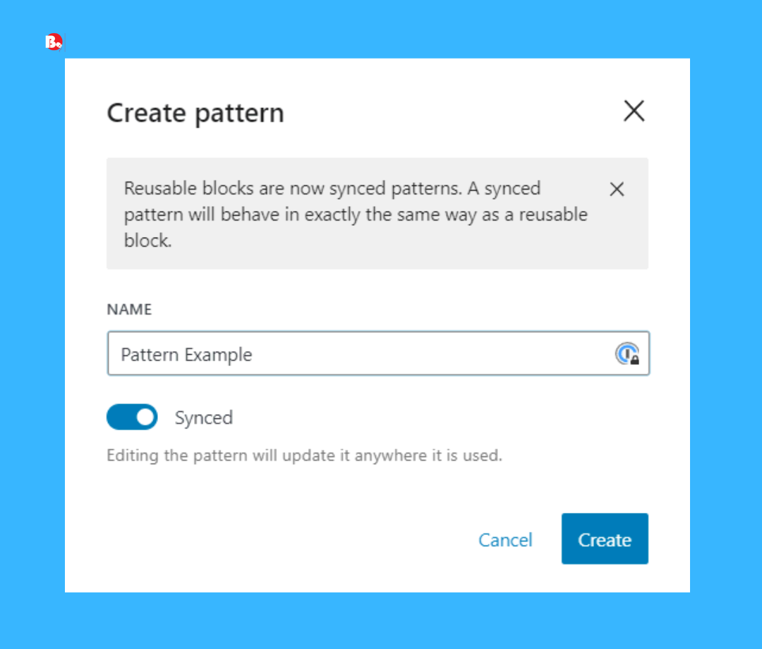 Create Patterns in WordPress Block Editor