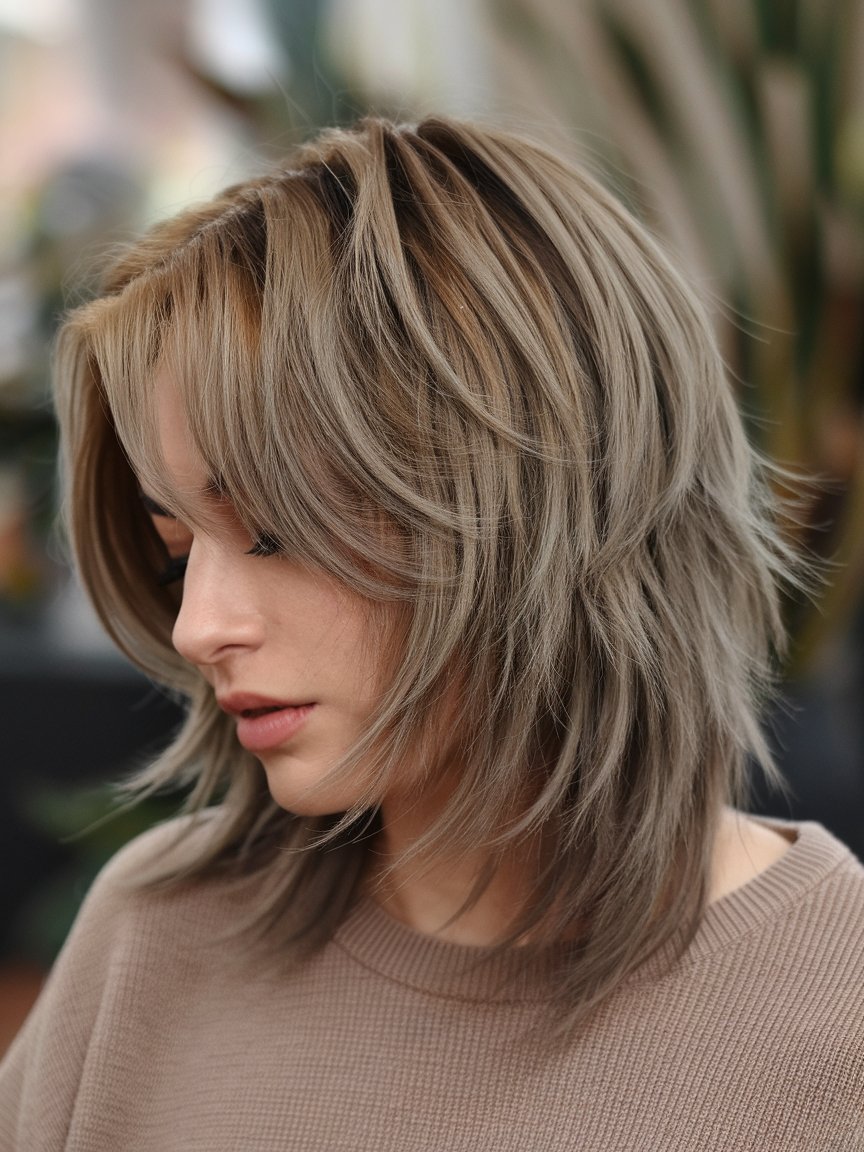 74. Long Pixie with Textured Ends