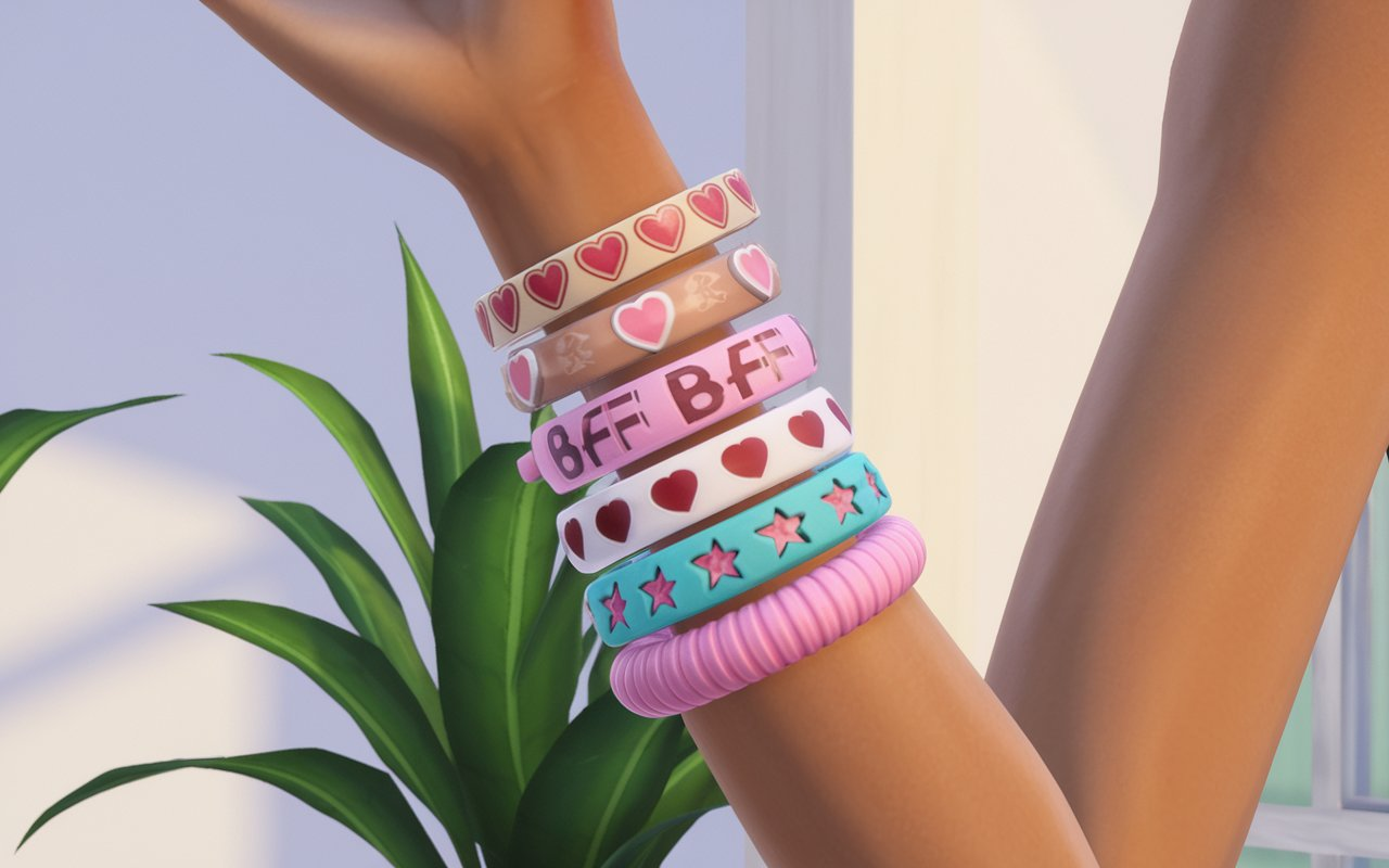 Sims 4 Rubber Bracelets CC