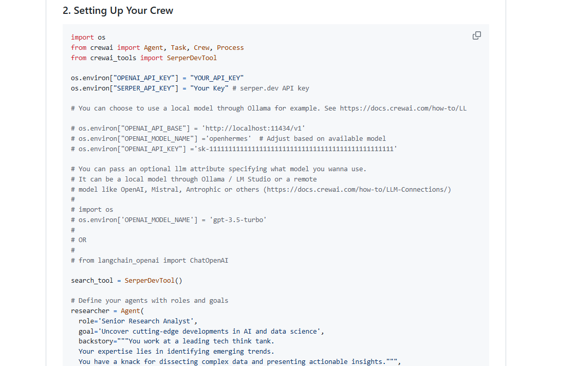 CrewAI – a framework for orchestrating role-playing, autonomous AI agents