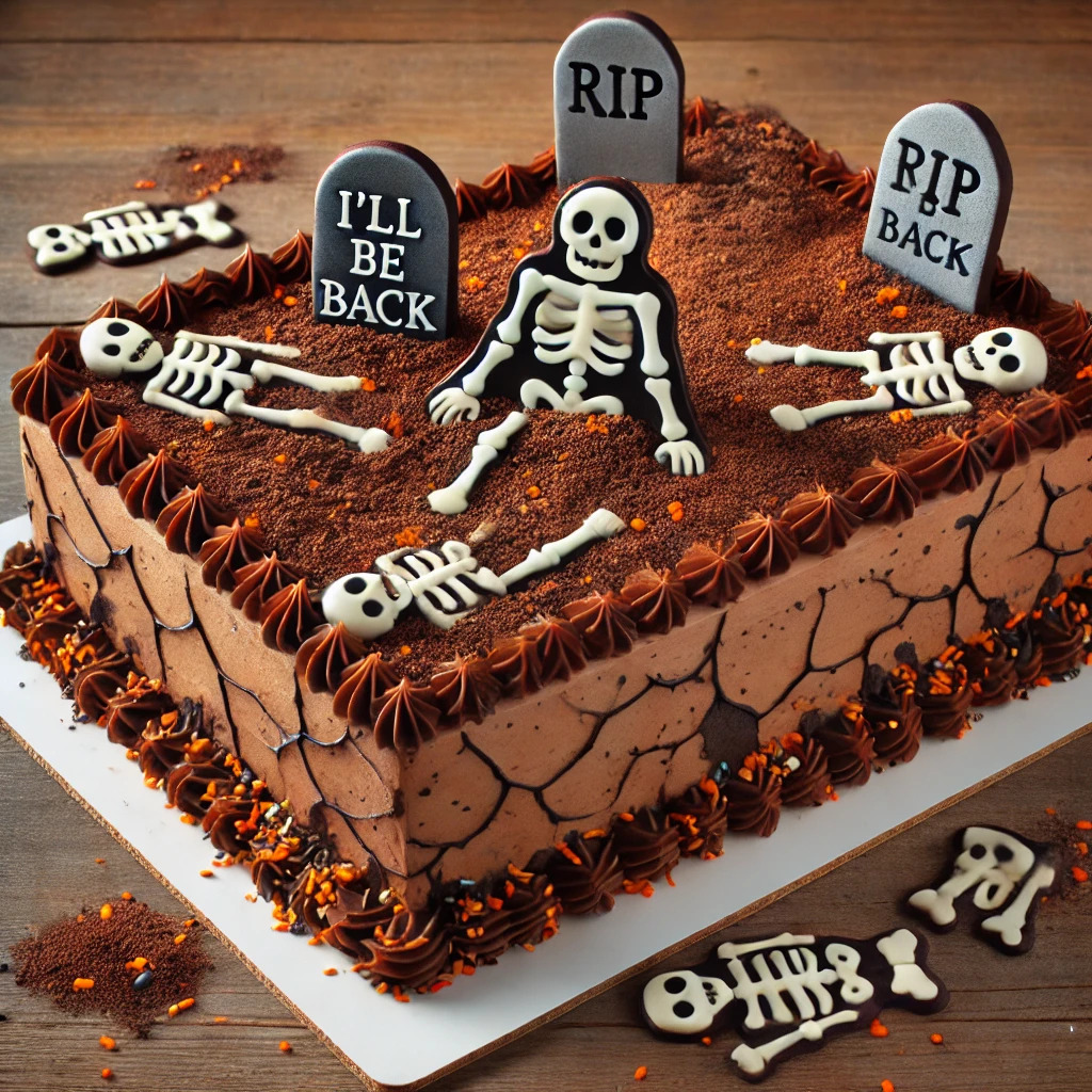 Graveyard Halloween Cakes