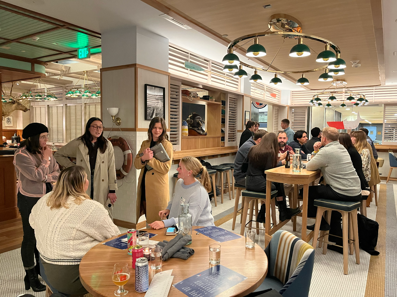BYP Members gather at a local restaurant to connect after work hours