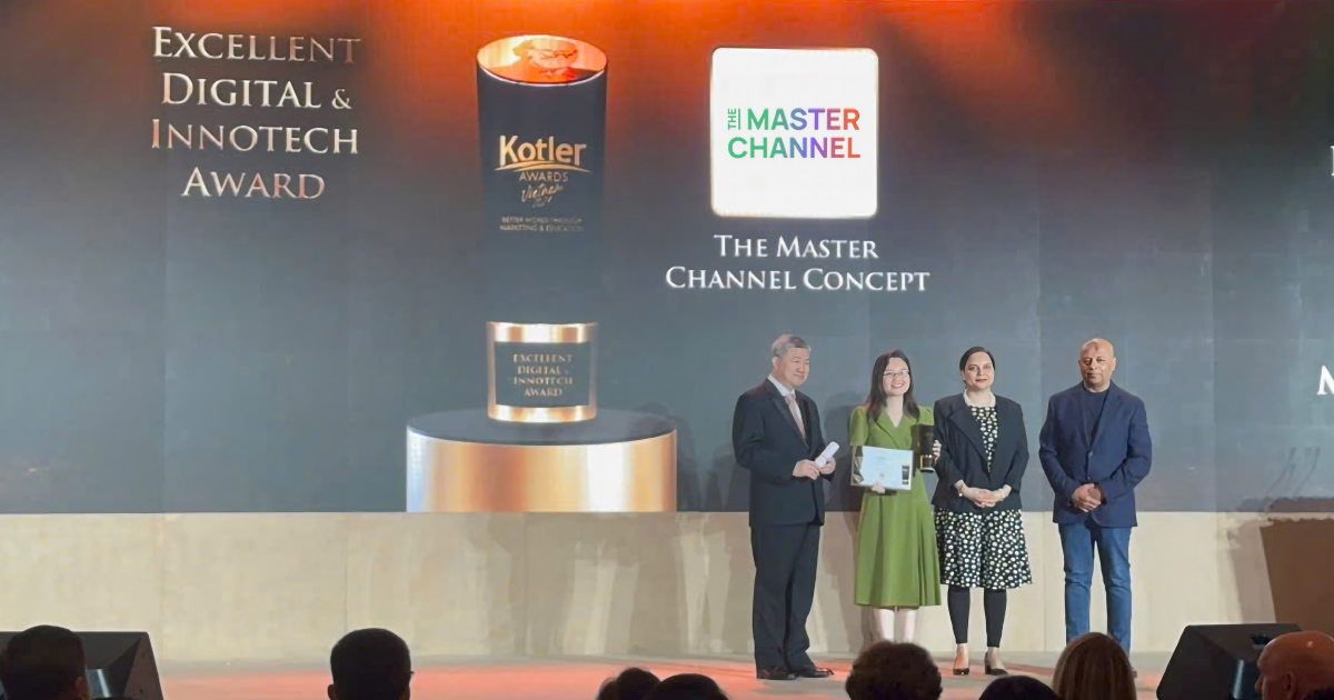 The Master Channel chiến thắng Kotler Awards Vietnam 2024: Khẳng định vị thế đổi mới sáng tạo trong ngành Marketing