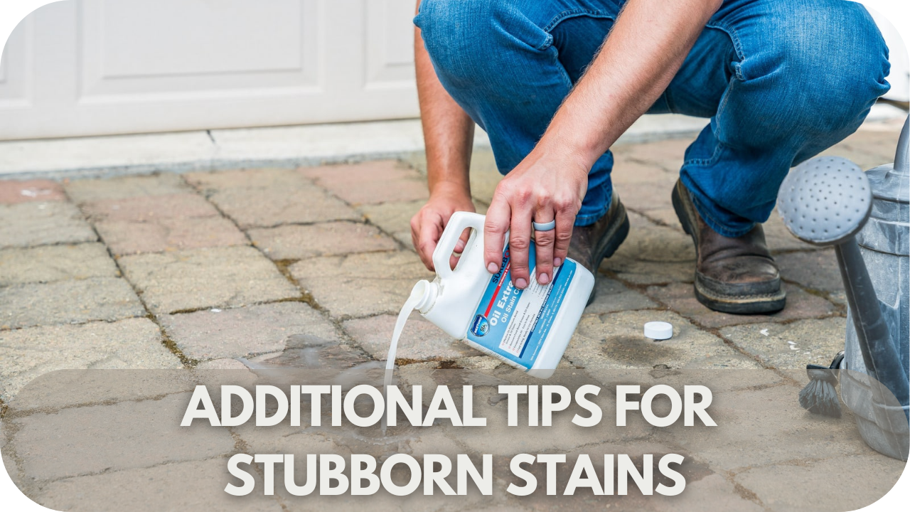 Expert tips and tricks for tackling stubborn motor oil stains on pavers.