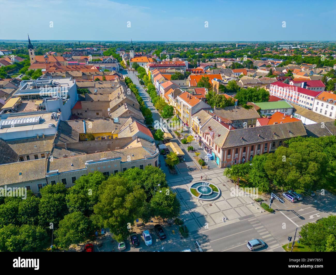 Panorama view of Serbian town Sombor Stock Photo - Alamy