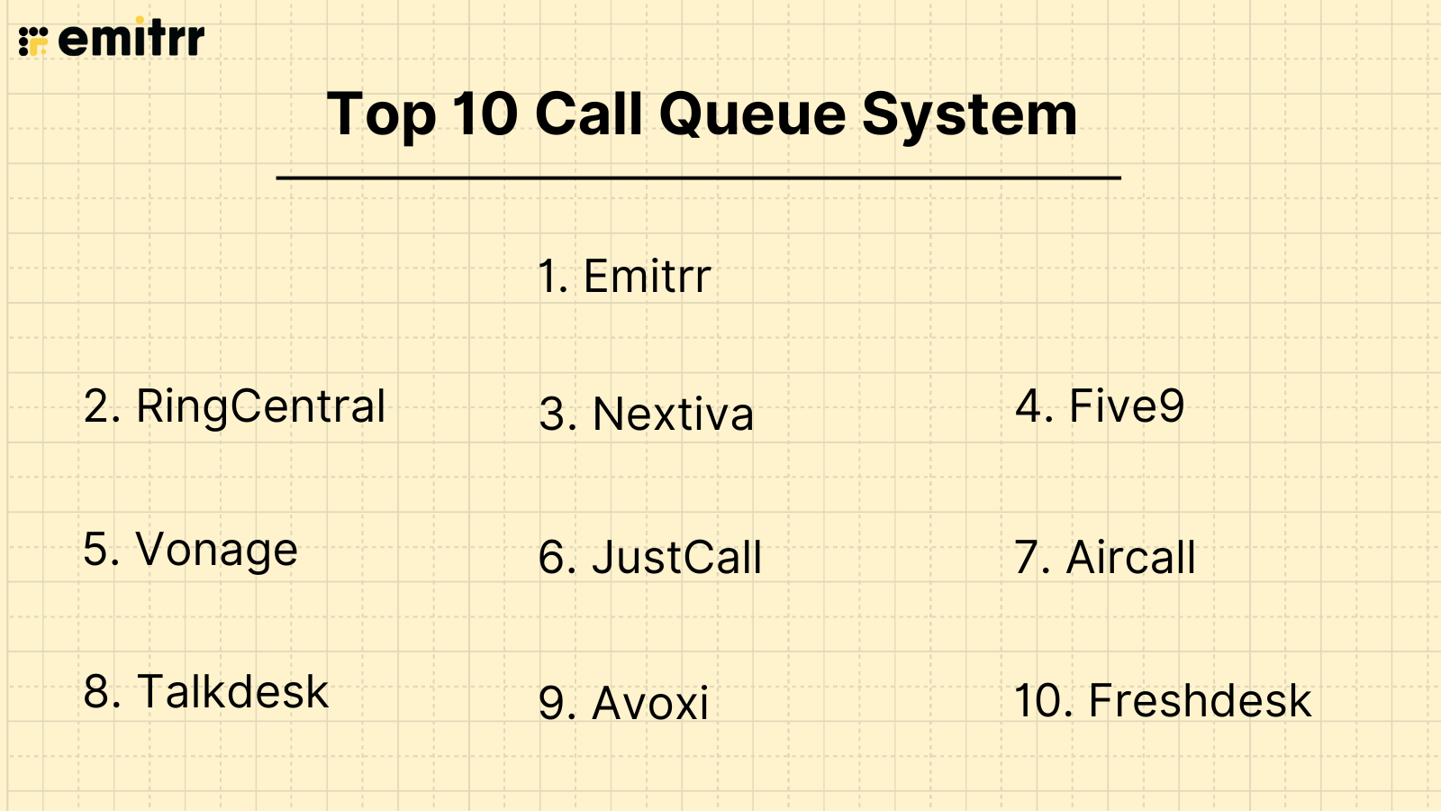 top 10 call queue system