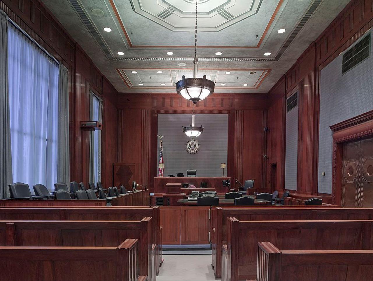 Free Courtroom Benches photo and picture