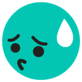 teal face with concerned look tiktok secret emojis