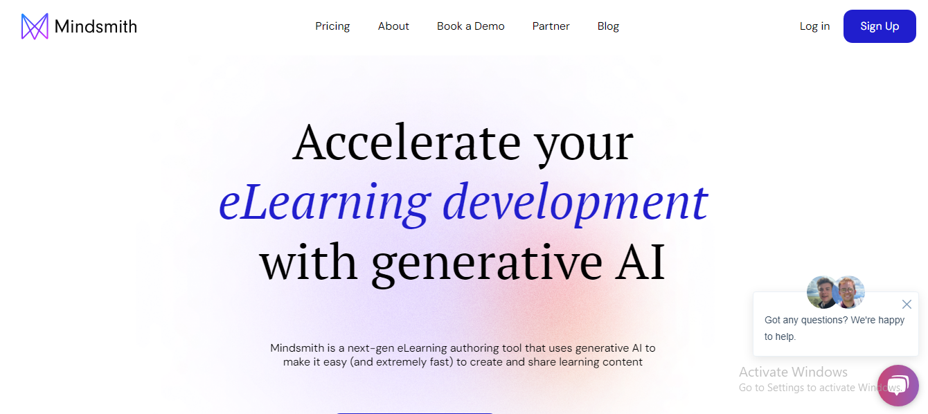Best AI Tools in 2025 - Screenshot of Mindsmith AI Education