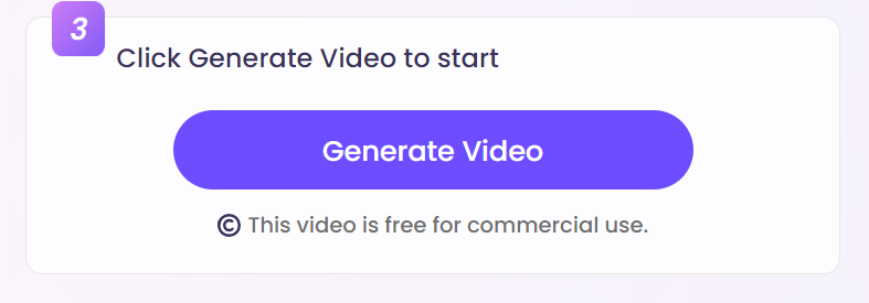 How to Convert Captions to AI Video with Vidnoz AI Step 4