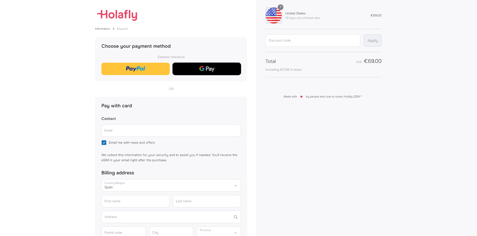 How to Apply and Redeem your Holafly Discount Code
