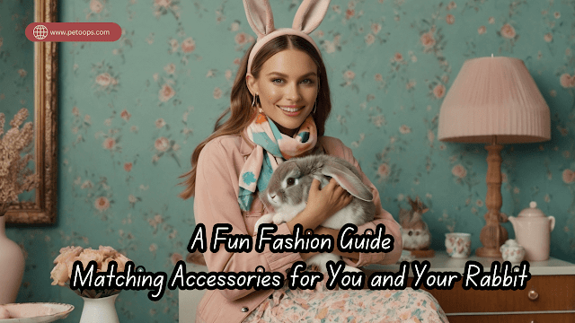 Rabbits and owners matching there outfits together.