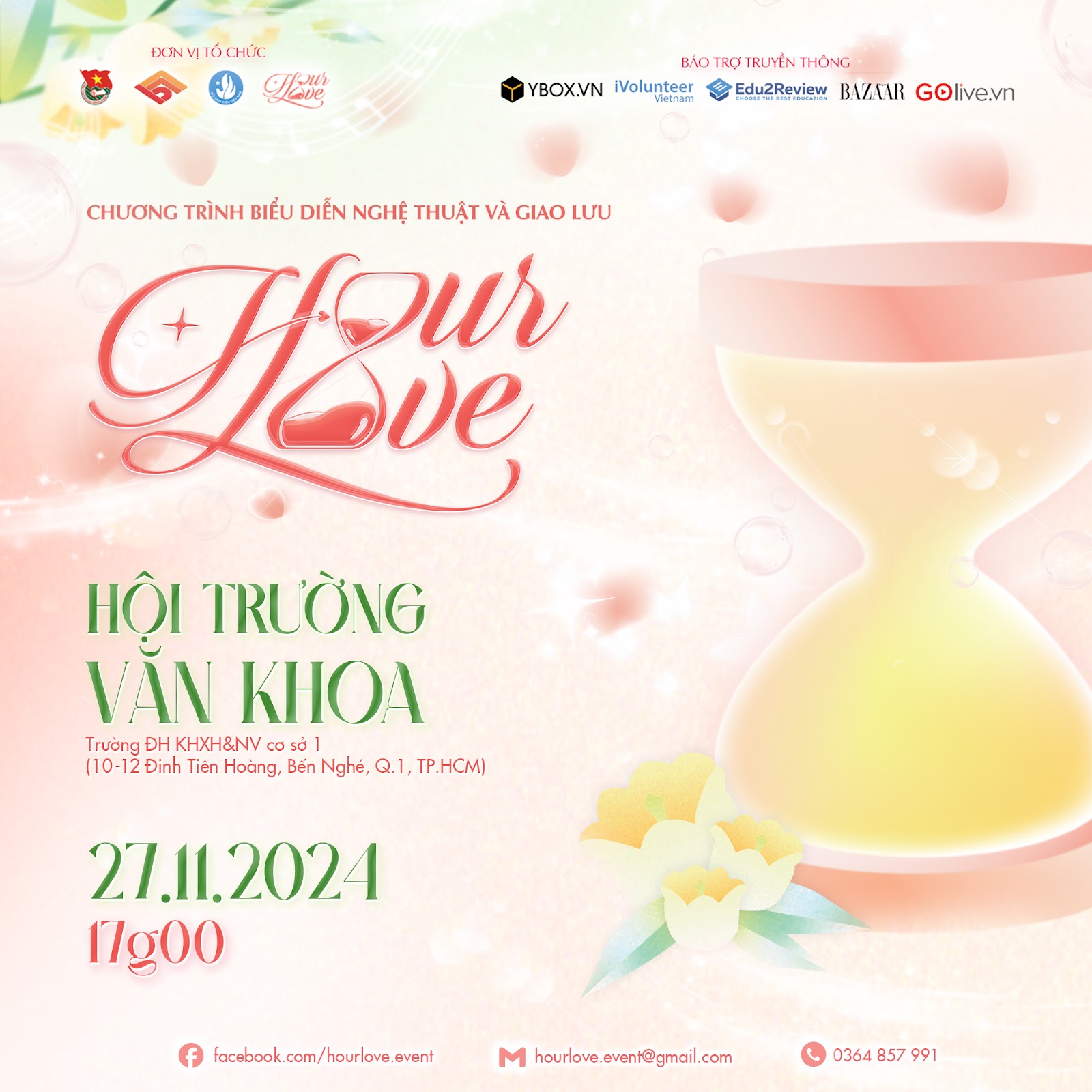 CHƯƠNG TRÌNH BIỂU DIỄN NGHỆ THUẬT VÀ GIAO LƯU HOURLOVE CHÍNH THỨC MỞ BÁN VÉ