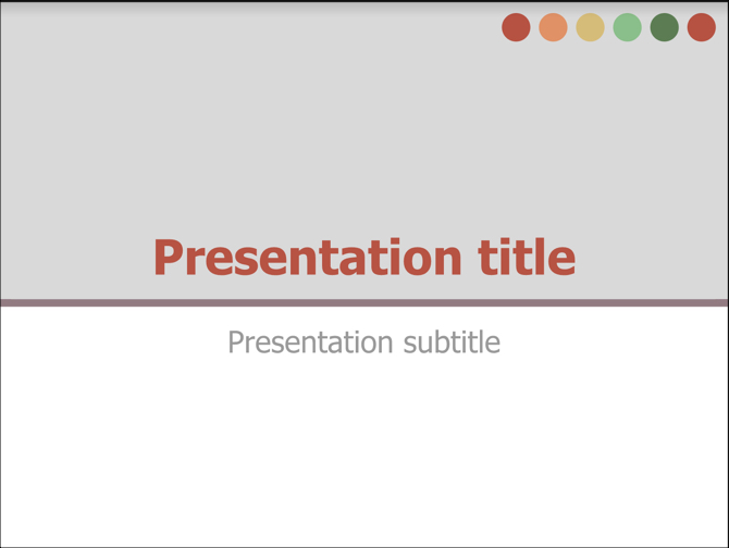 Modèle de présentation Google Docs