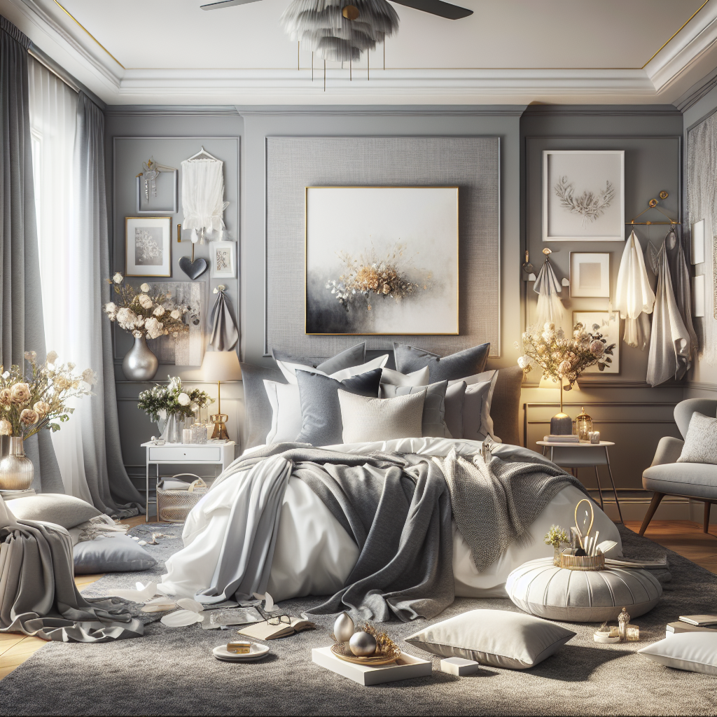 gray bedroom interior design