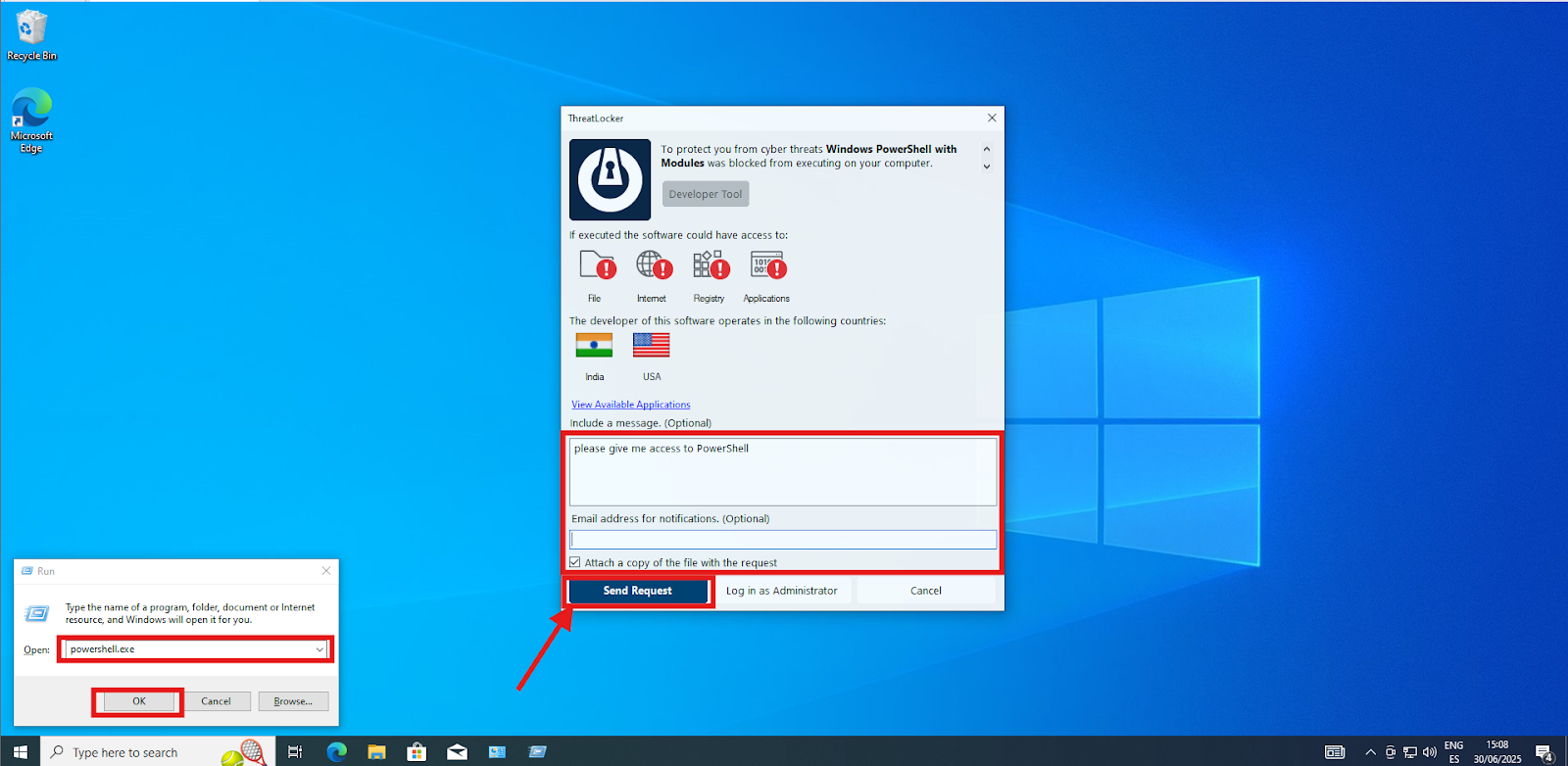 How to create a new application policy?