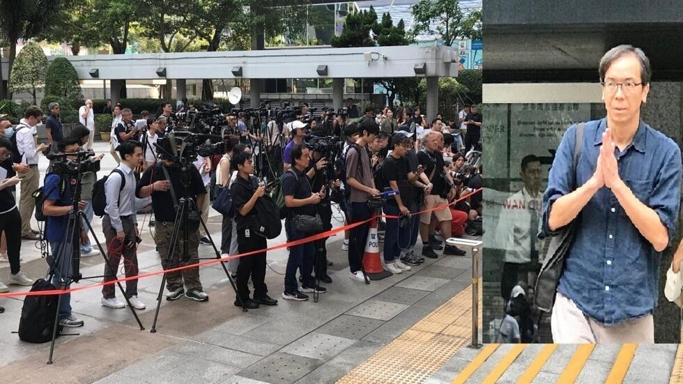 锺沛权成为香港回归后首名被判煽动罪成的新闻工作者，引起中外媒体关注，有逾80名记者在场待候採访锺。2024年8月29日