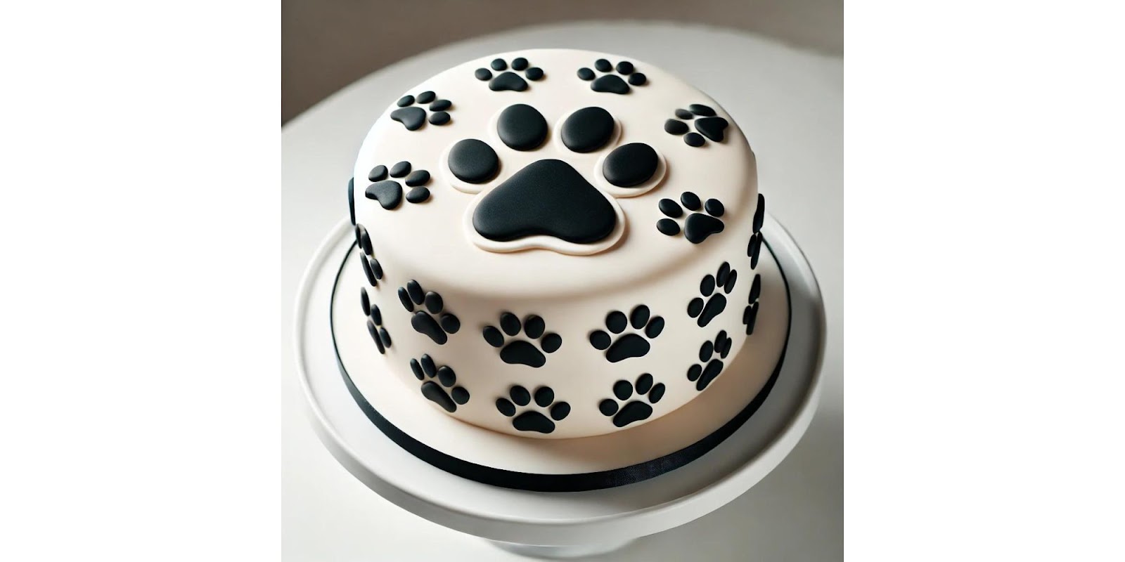 Paw Print Cake