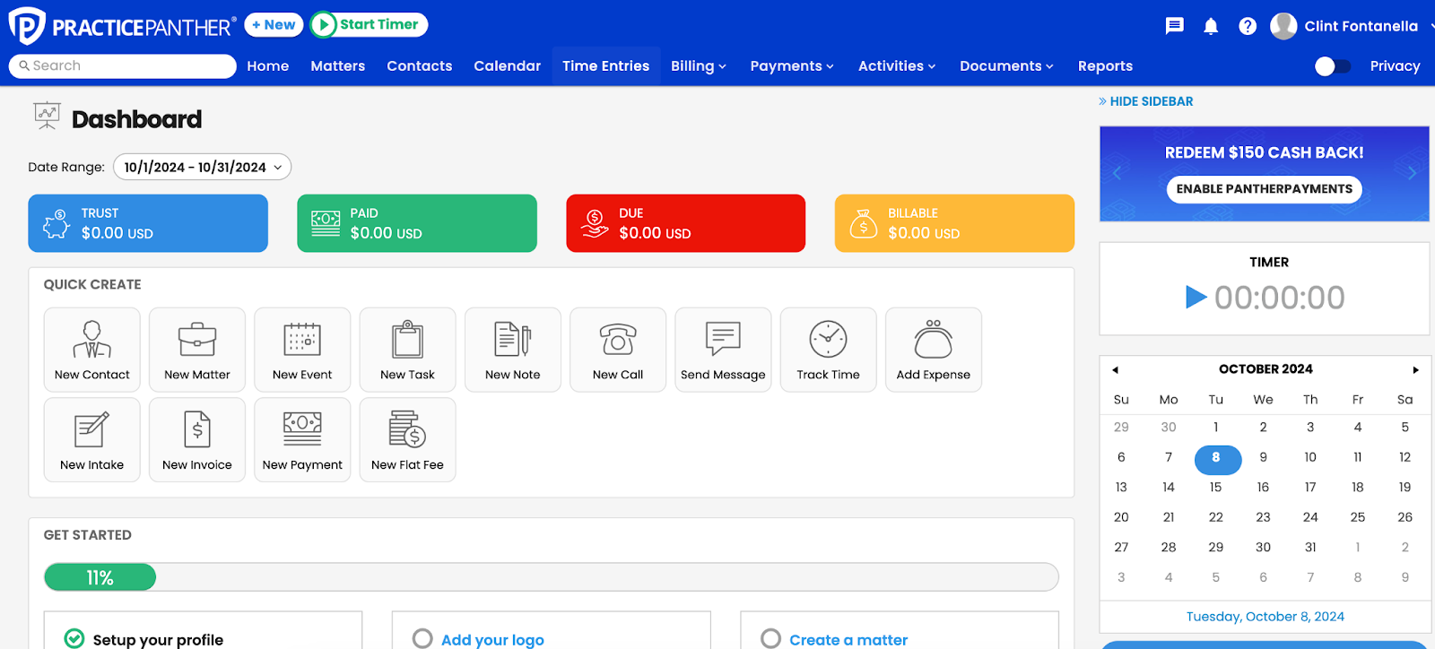 practice panther scheduling software for law firms 