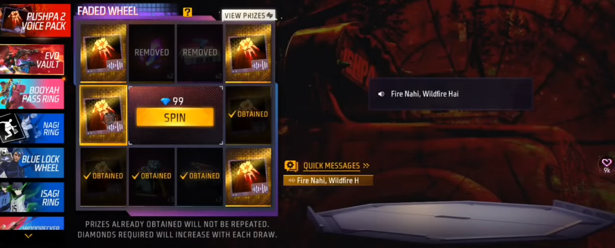 Free Fire x Pushpa Voice Packs & Rewards; How to Collect