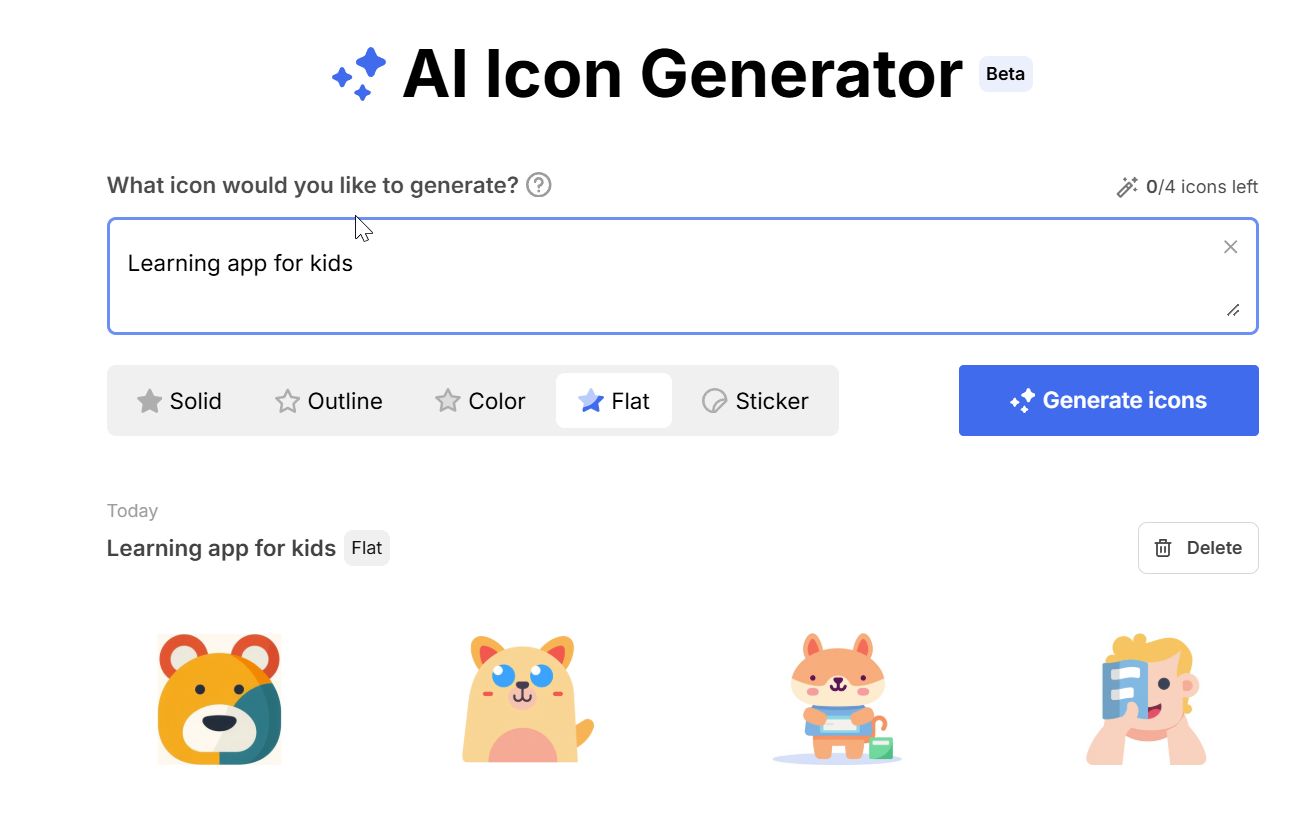 Freepik ai icon generator